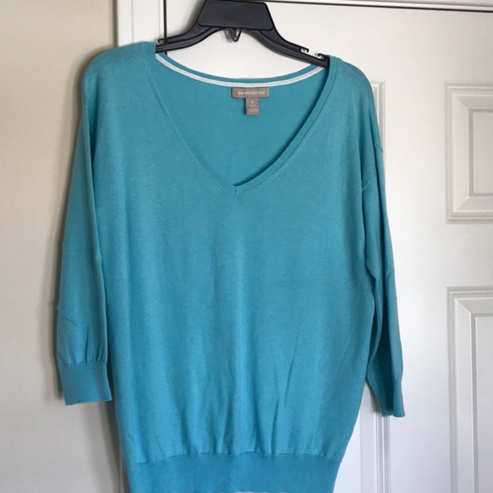 Banana Republic 3/4 sleeve V-Neck Sweater Sz S
